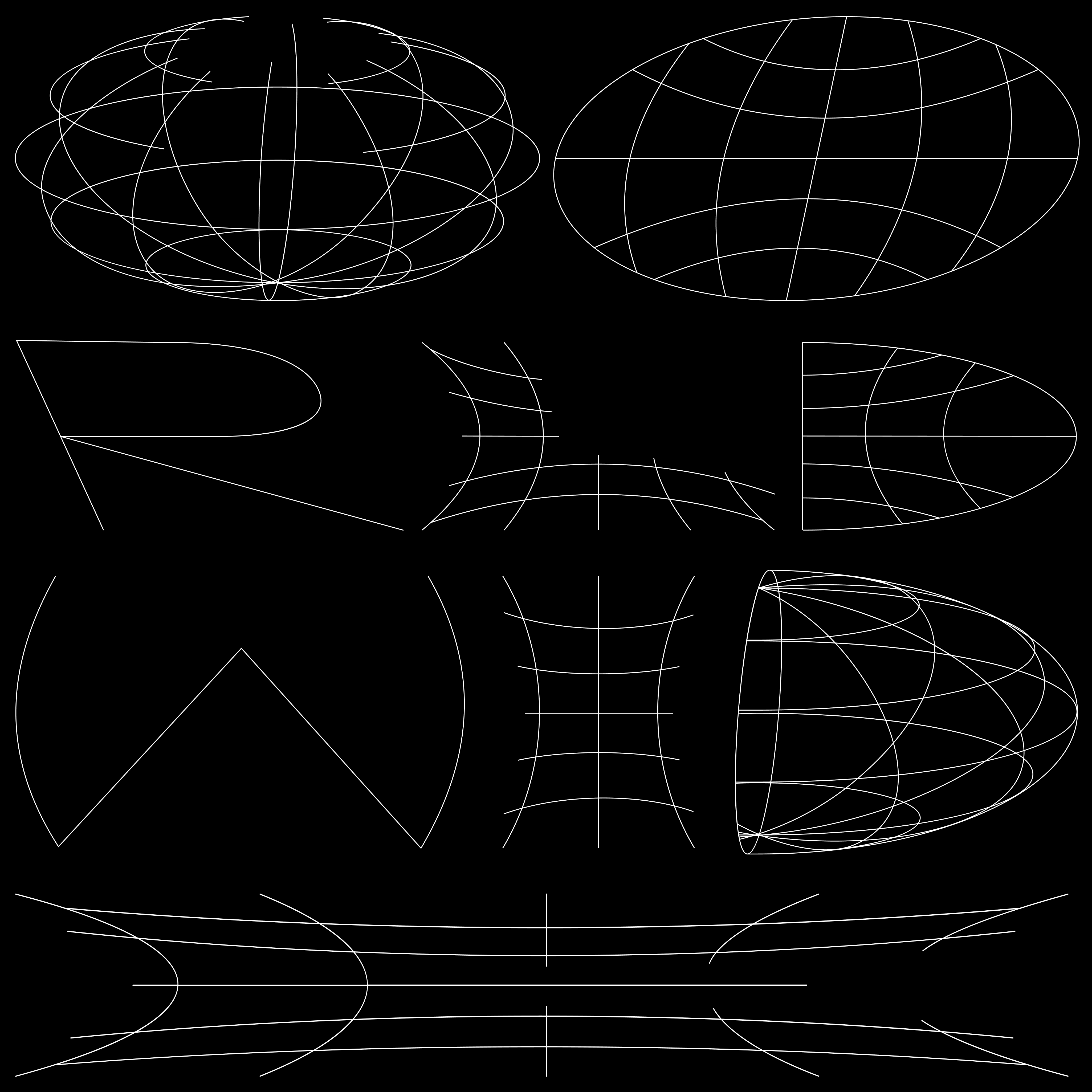 Cover image of the Worldwide typeface project, featuring wireframe symbols of the globe and abstract outlines of letters, showcasing the typeface's conceptual focus on experimental and minimalist design.